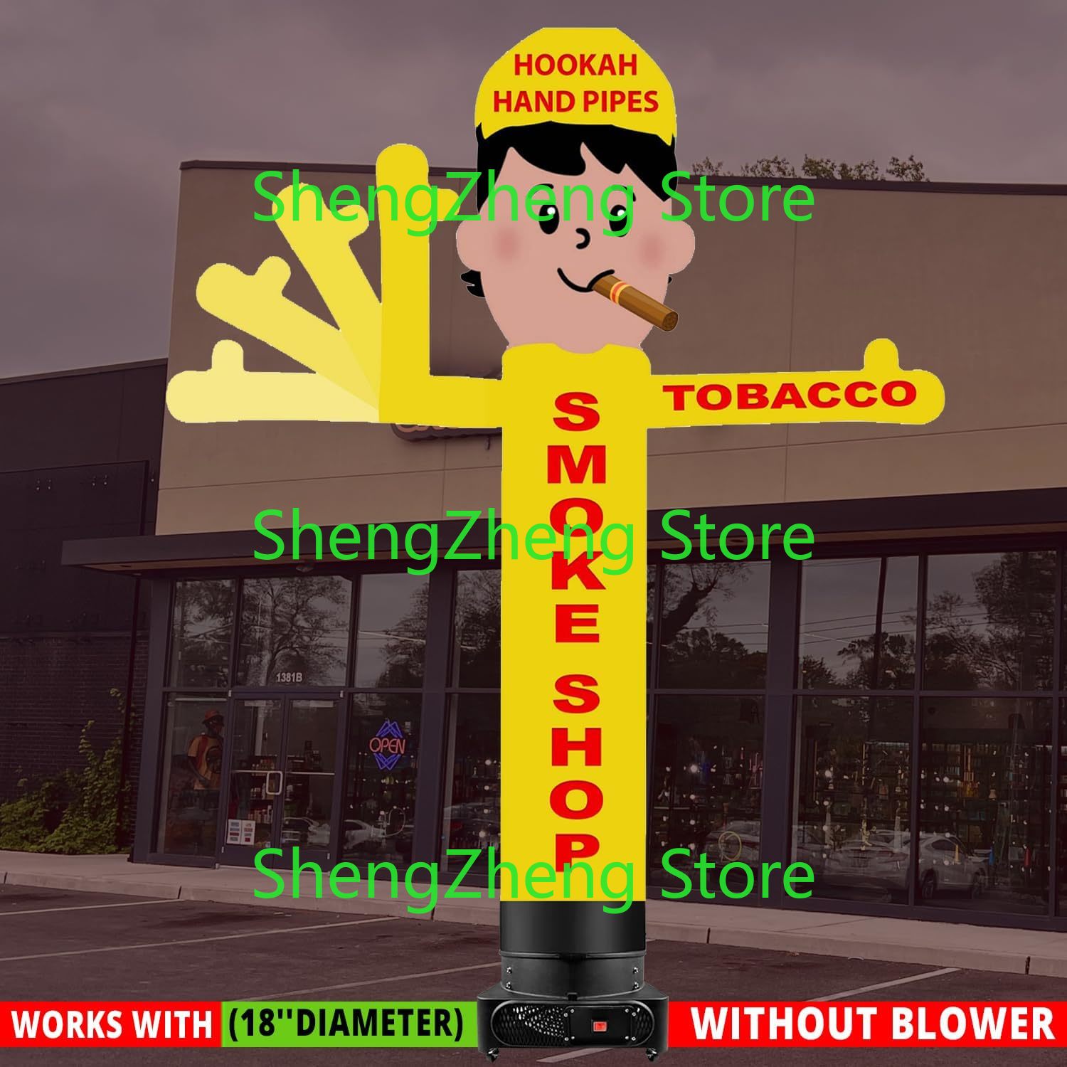 Vaping Store - 1 stuk 8ft rookwinkel Wacky Waving