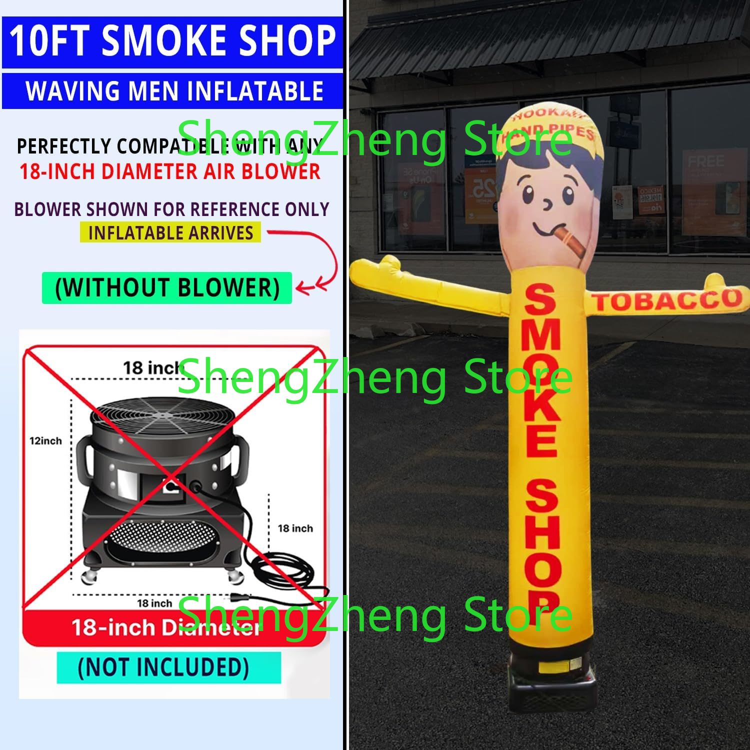 1 stuk 8ft rookwinkel Wacky Wa - Vaping Store recensie en prijs