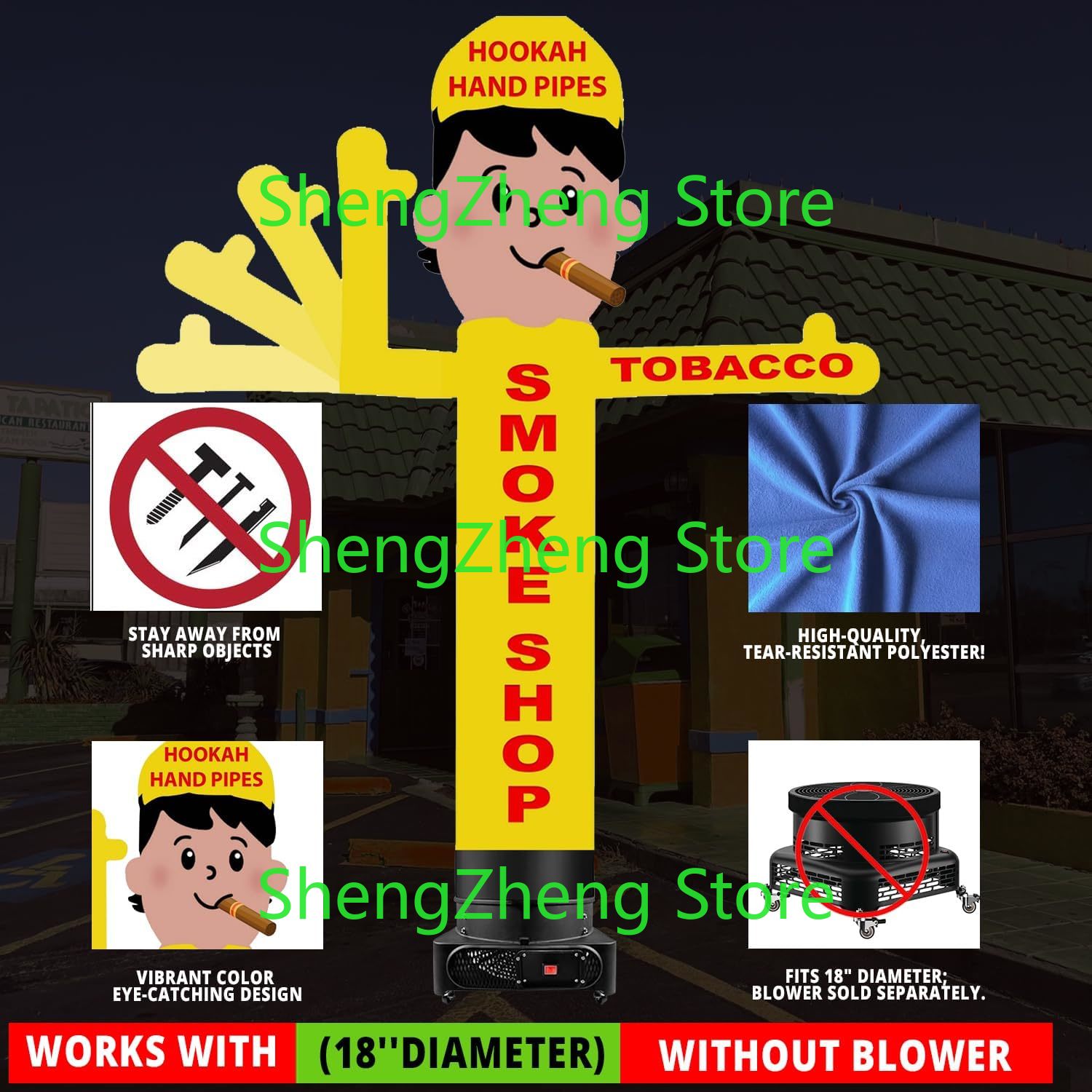 1 stuk 8ft rookwinkel Wacky Wa - Vaping Store recensie en prijs